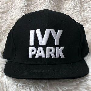 NWOT 🐝 IVY PARK 🐝 Black Snapback Cap